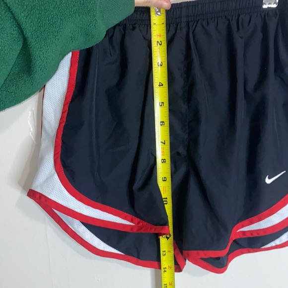 🦋Black with red and white detailed Nike Dri-fit shorts! - Picture 3 of 8